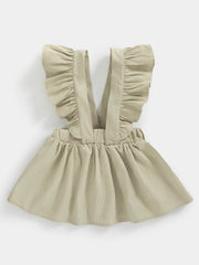 Toddler Baby Girls Corduroy Flying Sleeve Dress
