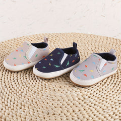 Dino Slip On House Shoes For Baby Boys Non Slip Soft Bottom Walking Shoes