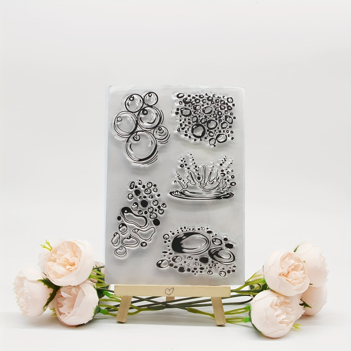 Water Drop Silicone Transparent Stamp