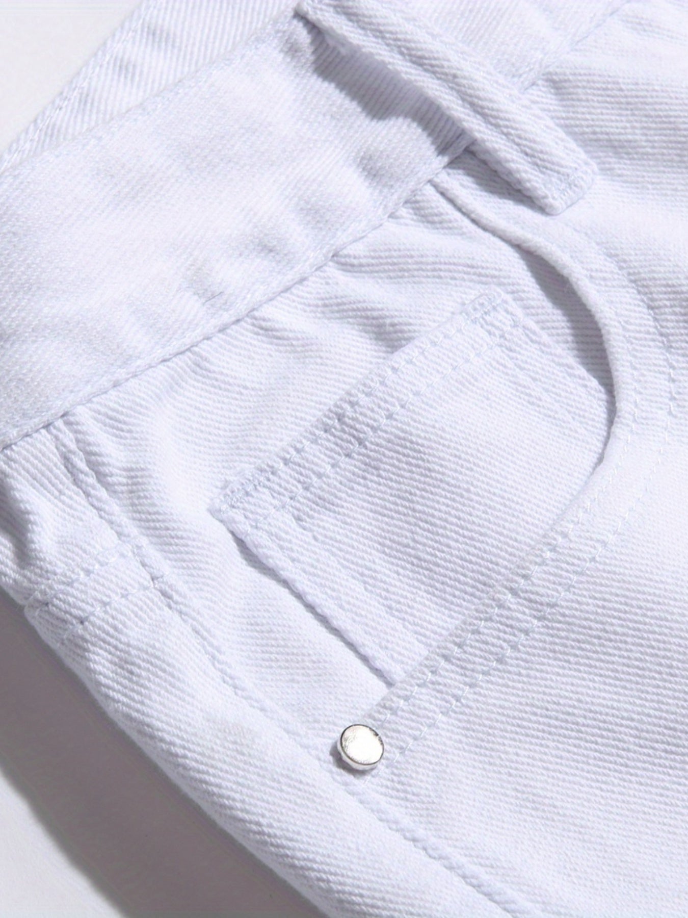Men's Ripped Denim Shorts