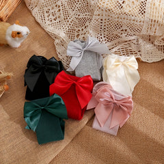 6 Pairs Girls Knee High Socks Bowknot Sweet Socks for Christmas Birthday Party