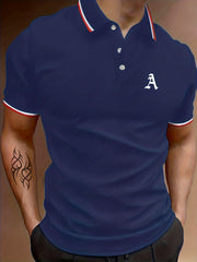 Classic A Print Men's Polo Shirt