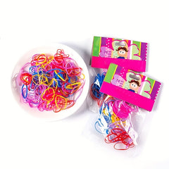 70 Colorful Elastic Hair Bands for Girls