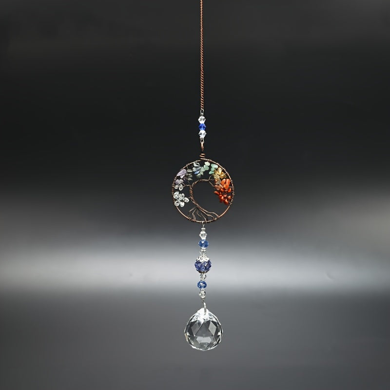 1pc Christmas Crystal Hanging Decoration Window Car Decoration