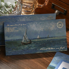 Time Covenant Series Envelope Set Retro Monet Letter Paper 6 Sheets