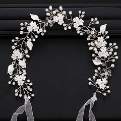 Pearl Rhinestone Headband Wedding Bridal Hair Accessories