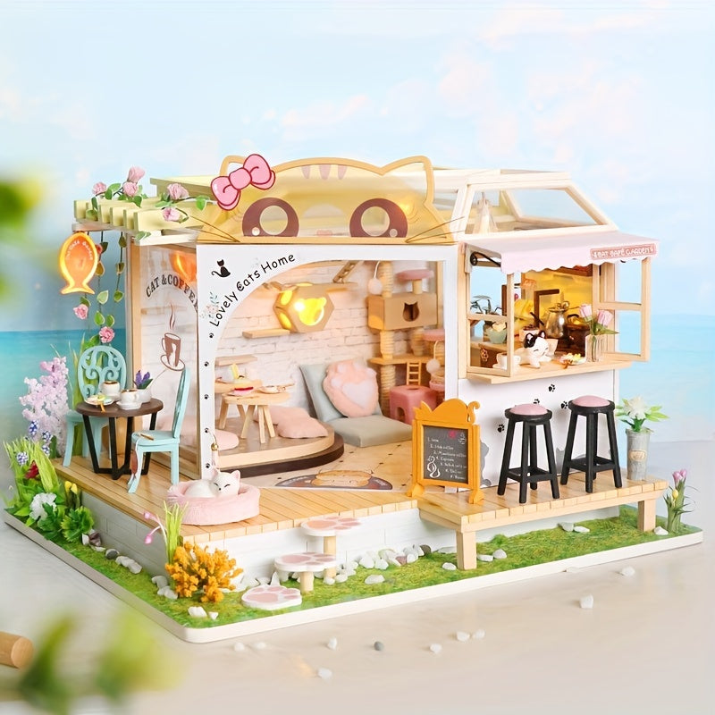 Toy DIY Assembly Model Doll House Micro Scene Hand held House