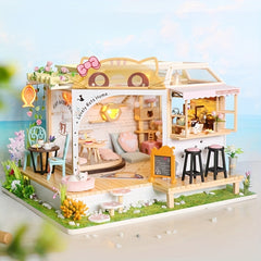 Toy DIY Assembly Model Doll House Micro Scene Hand held House