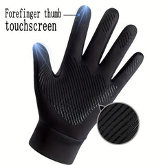 Men's Winter Warm Touch Screen Gloves Waterproof Sports Gloves