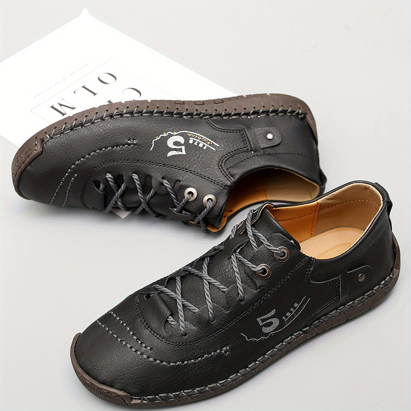 Men's Lightweight Casual Oxford Shoes Lace Up Dress Shoes