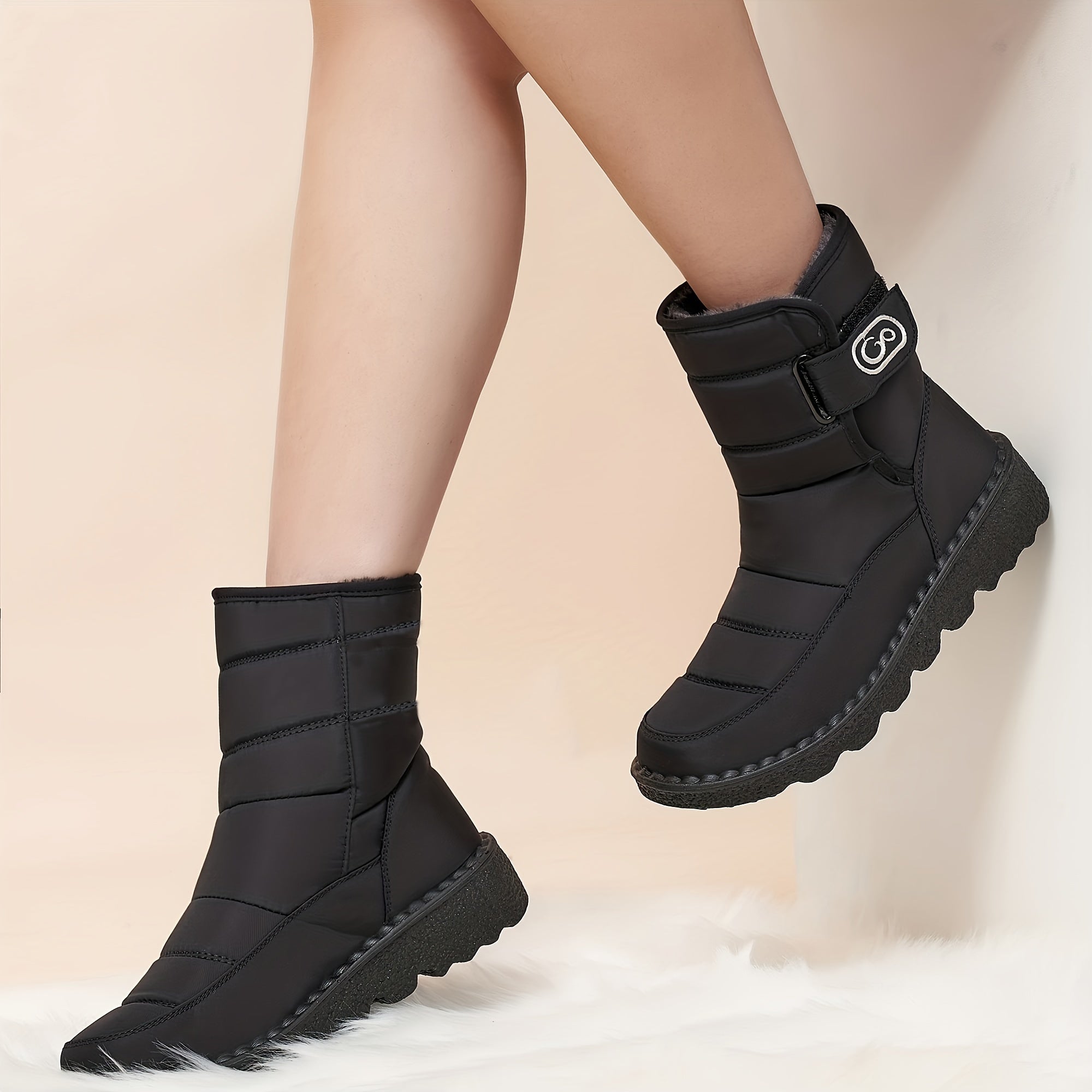 Women's Waterproof Snow Boots Plush Lined Thermal Winter Boots