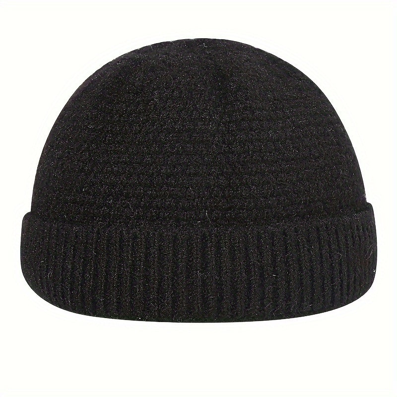 Beanie Winter Warm Knitted Hat Solid Hip Hop Hat