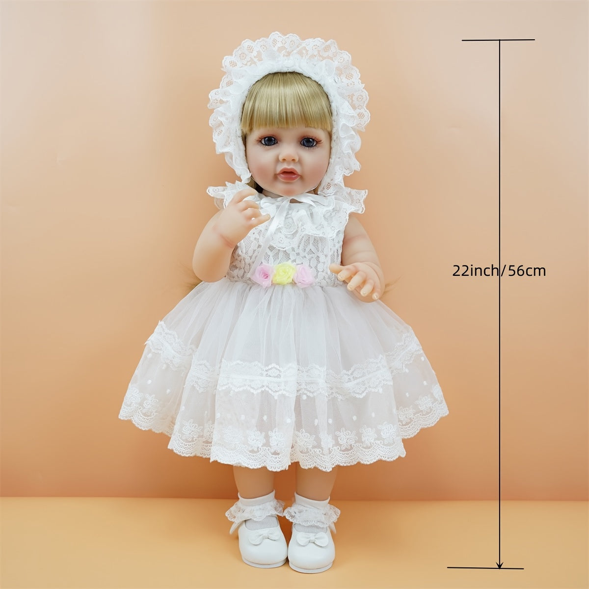 55 Doll Vinyl Princess Wedding Gown Blonde Hair Ideal Christmas Halloween