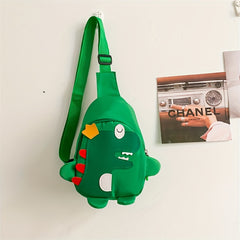 Kids Cartoon Dinosaur Chest Bag Coin Purse Hiking Shoulder Bag
