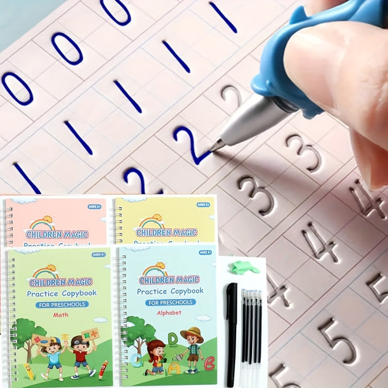 Kids Magic Practice Copybooks: Math, Alphabet Ages 3-8
