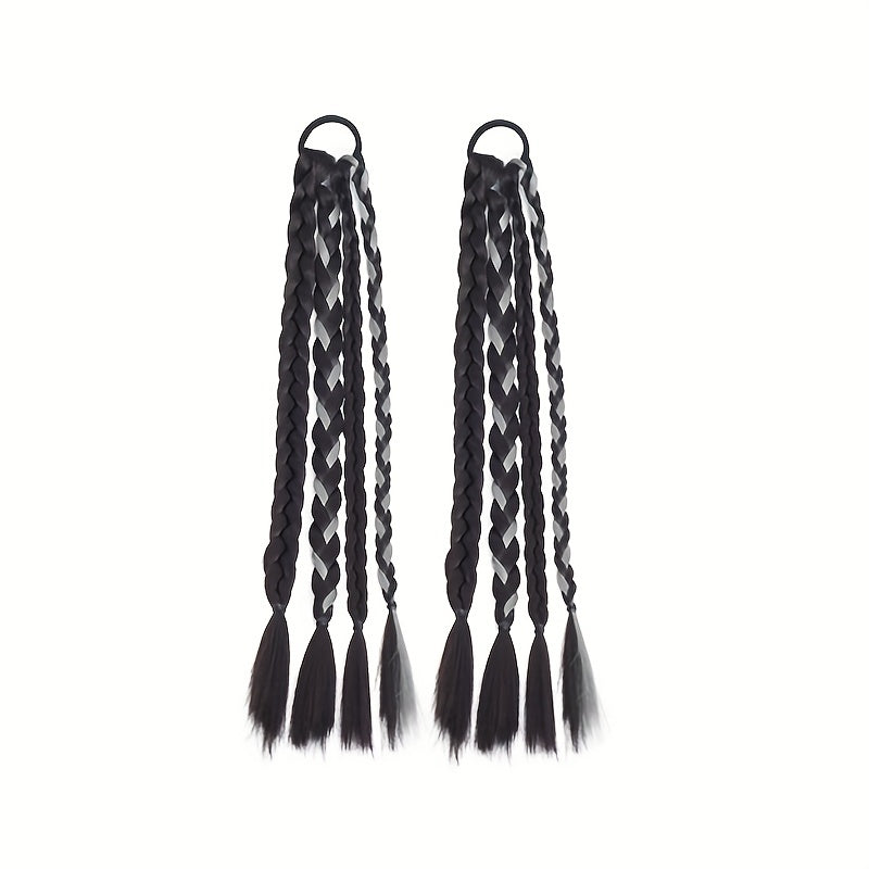 Sweet Wig Braid Double Ponytail Dreadlock Hair Tie