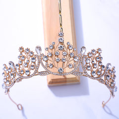 Baroque Crowns Wedding Tiaras Queen Crown Rhinestone Bridal Accessories