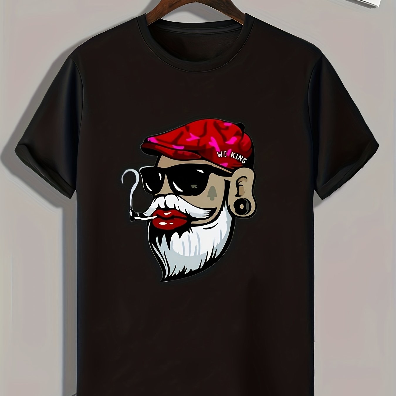 Cartoon Portrait Print Men's Graphic T shirt Casual Comfy Tees For Summer