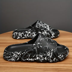 Men's Lightweight Non Slip Slides for Indoor Outdoor Beach Summer