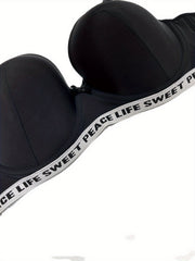Women's Bra Full Coverage Medium Stretch Bow Decor