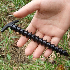 10pcs Spiral Plastic Tent Nails Camping Tent Accessories