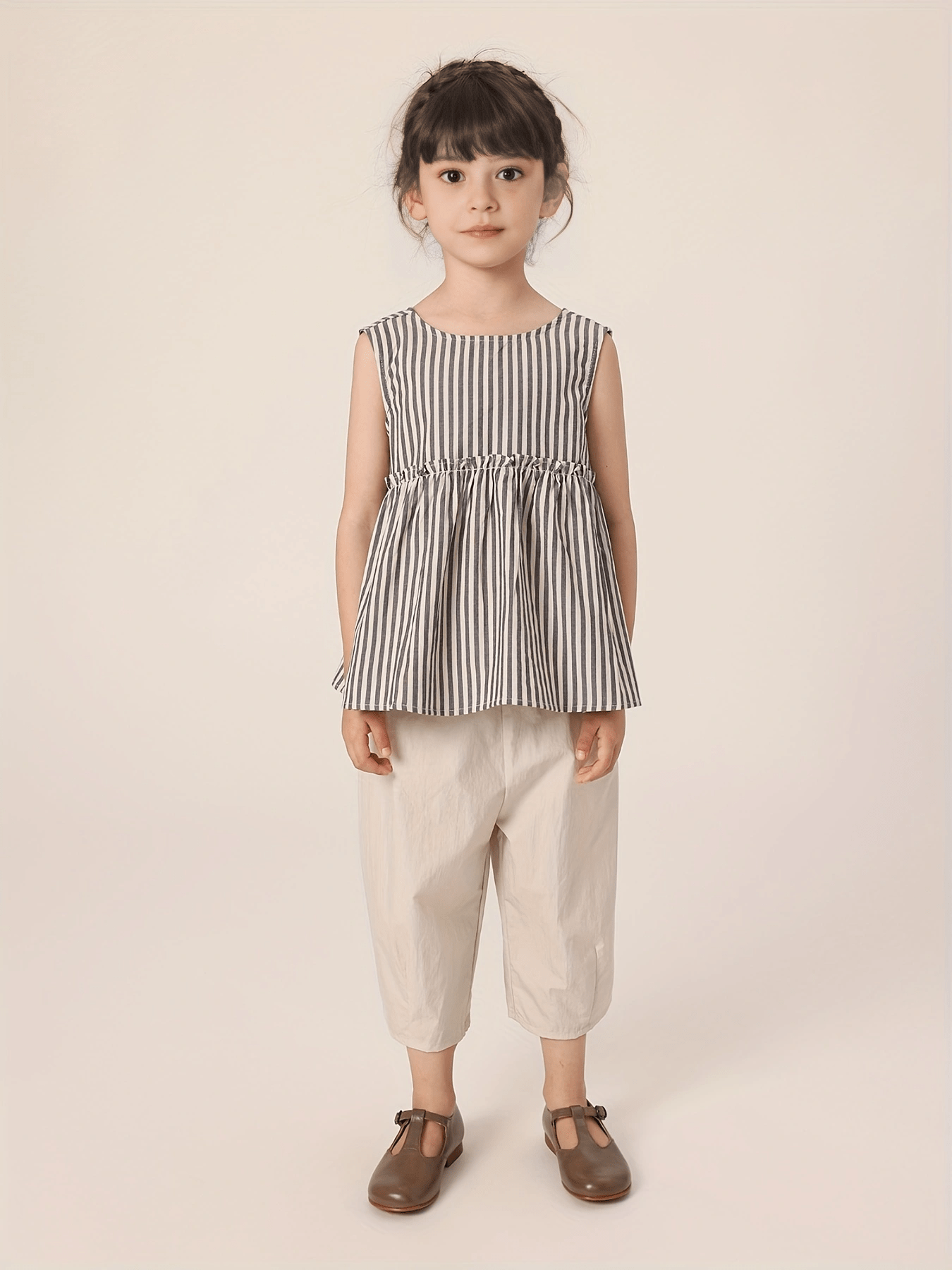 MARC&JANIE Girls Wide Leg Cropped Pants