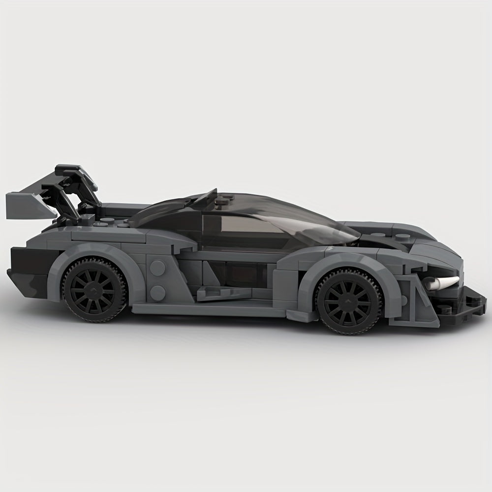 175 pcs Racing Supercar Gray Building Block Set Toy