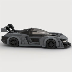175 pcs Racing Supercar Gray Building Block Set Toy