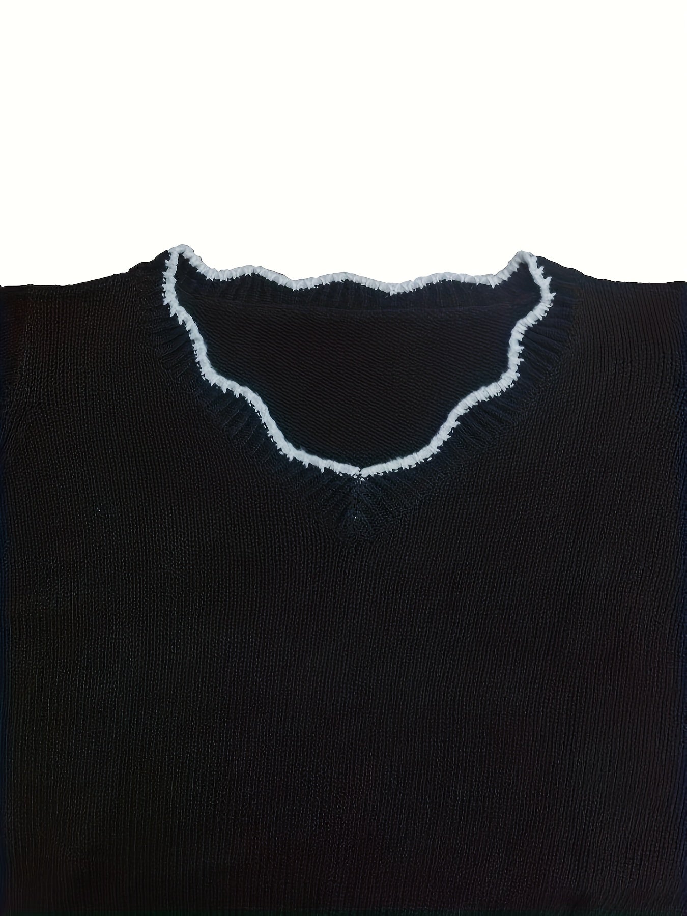 Casual Sweater Women's Long Sleeve V Neck Pullover