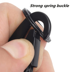 Outdoor Camping Hiking Nylon Webbing Backpack Keychain Carabiner Buckle