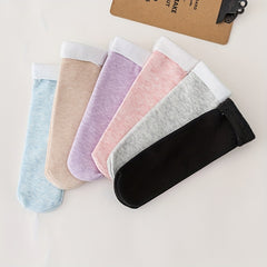 6 Pairs Comfy Fuzzy Crew Socks Women's Stockings & Hosiery