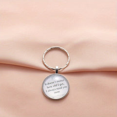 Vintage English Keychain Necklace Bag Charm Jewelry Accessory