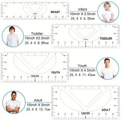 T Shirt Ruler Guide For Vinyl 4 Pack PVC T Shirt Ruler Guide Sewing Ruler