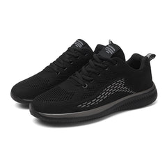 Men's Breathable Mesh Running Shoes Lace Up Lightweight