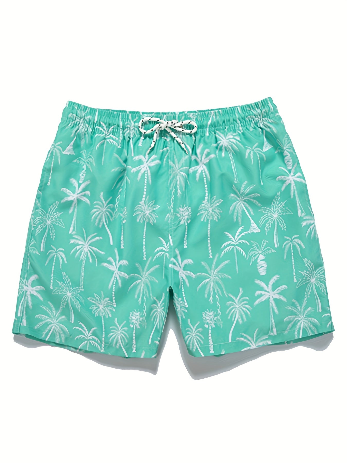 Men's Quick Dry Hawaiian Board Shorts Coconut Tree Swim Trunks