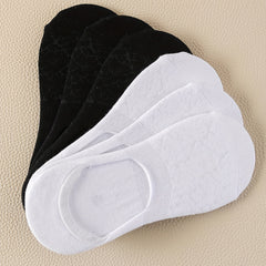 6 Pairs Solid Ankle Socks Soft Lightweight All-match Women's Stockings