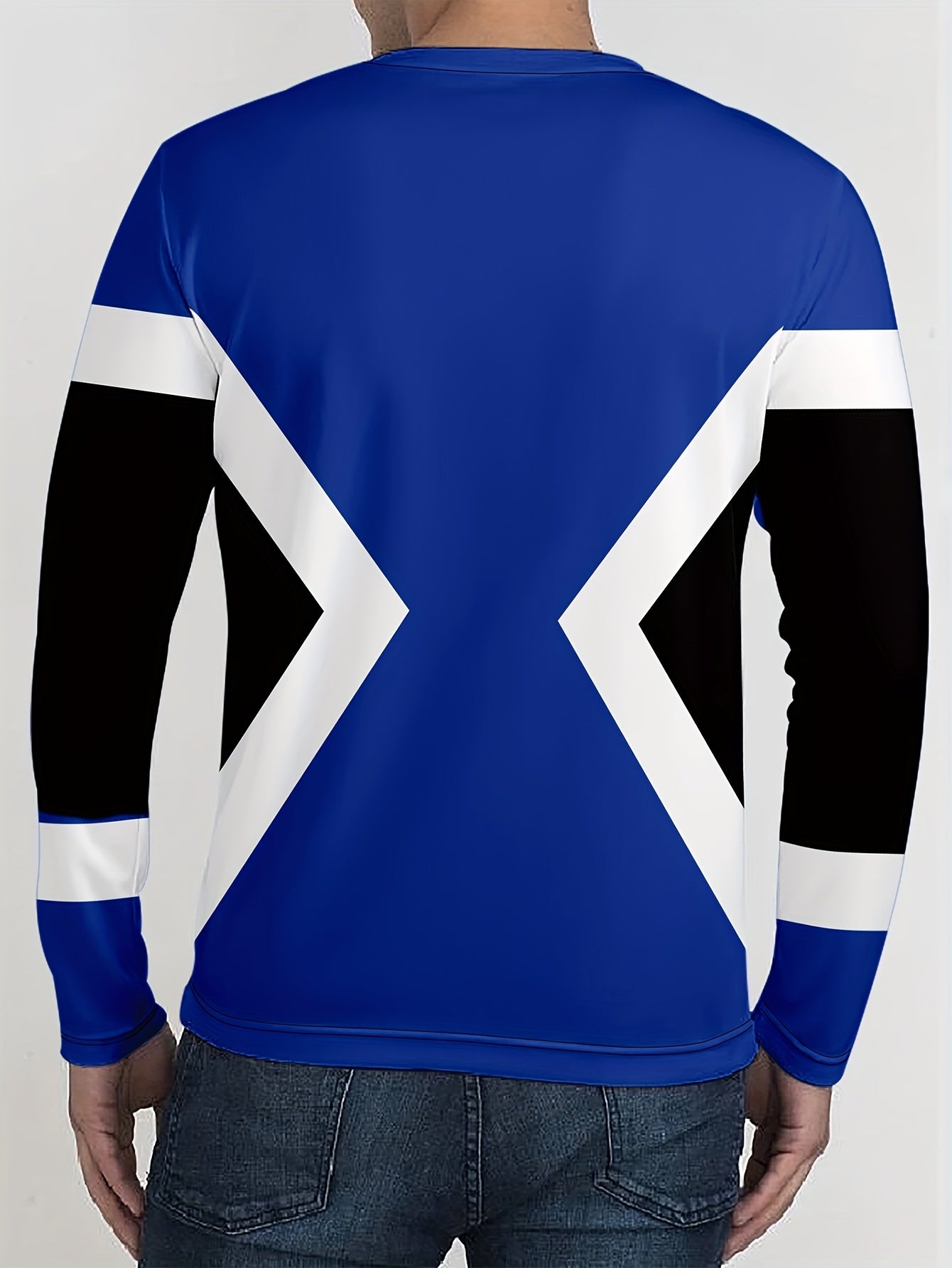 Skull & Geometry Men's 2 Piece Outfit Long Sleeve T-shirt & Sweatpants