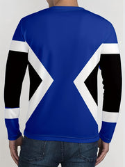 Skull & Geometry Men's 2 Piece Outfit Long Sleeve T-shirt & Sweatpants