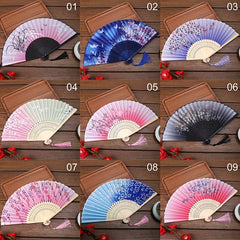 Vintage Flower Fan Summer Folding Fan