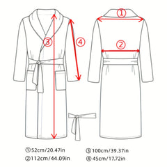 Cartoon Embroidery Hooded Bathrobe for Comfort & Absorbency