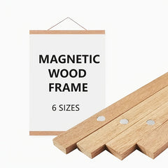 1pc Wooden Magnetic Picture Frame Home Decor