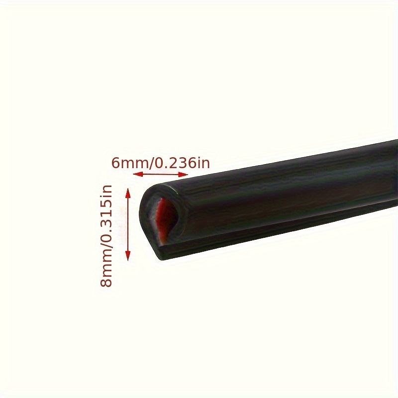 1PC Car Door Edge Guards Rubber Sealing Protection Strip Anti Scratch