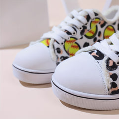 Women's Baseball Graphic Sneakers Low Top Canvas Shoes