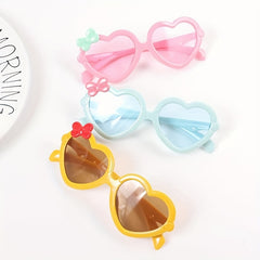 Cartoon Heart Frame Sunglasses UV Protection