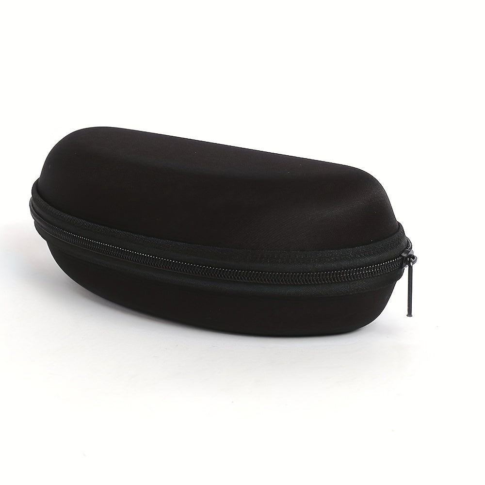 1pc Zipper Glasses Case Casual Decorative Glasses Case