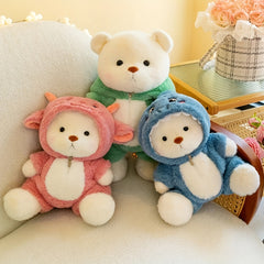 11.81in Teddy Bear Stuffed Animal Dolls - Changeable Suit Clothes
