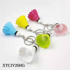 Shuttlecock Keychain Badminton Key Chain Pendant Gift