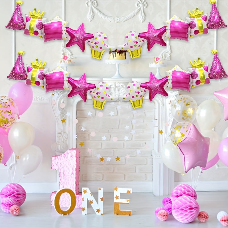 2pcs Birthday Party Decoration Balloons Accessories