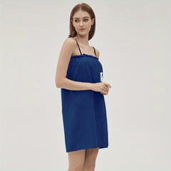 Bowknot Bath Skirt for Adults Towel Women Wearable Bathrobes Nightgown