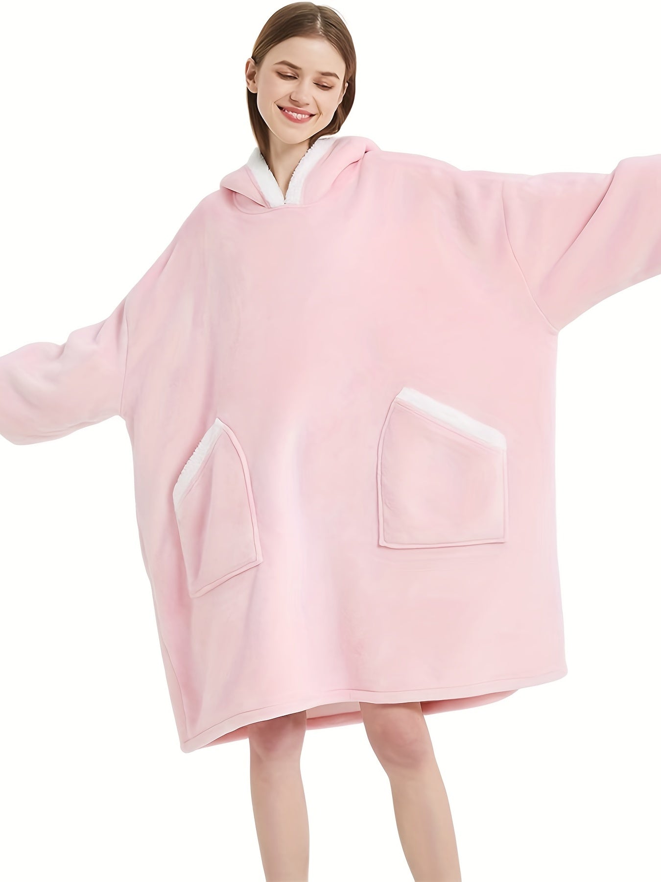 Soft & Comfy Plush Lounge Robe with Pockets